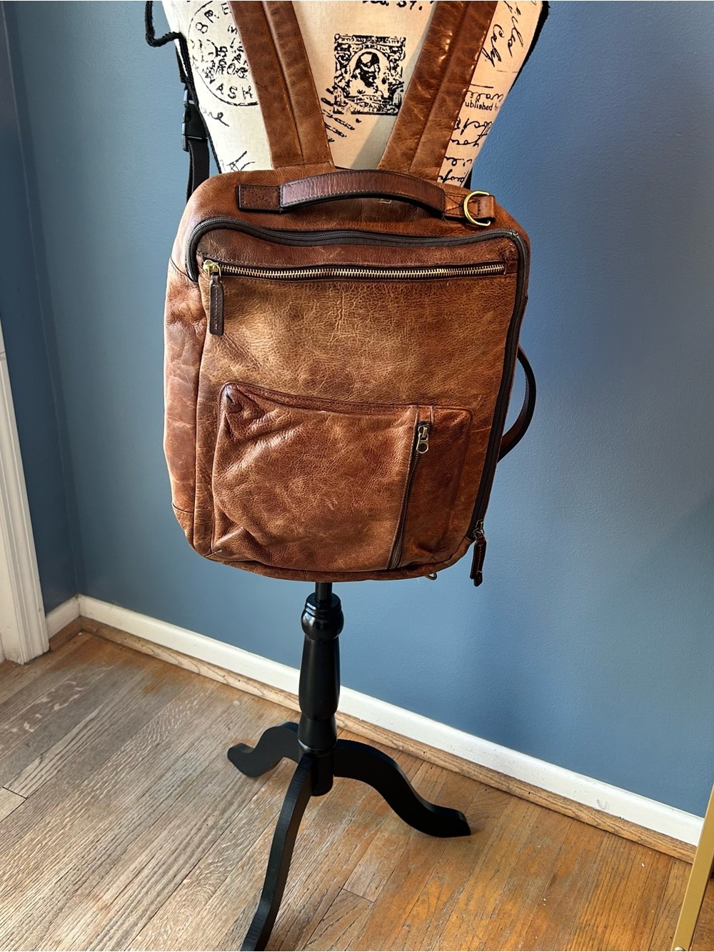 Fossil Buckner Convertible Commuter Leather Bag - Picture 2 of 16